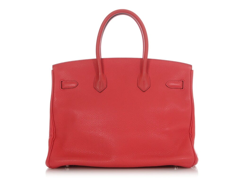 Rose Texas Togo Birkin 35 Palladium Hardware, 2010