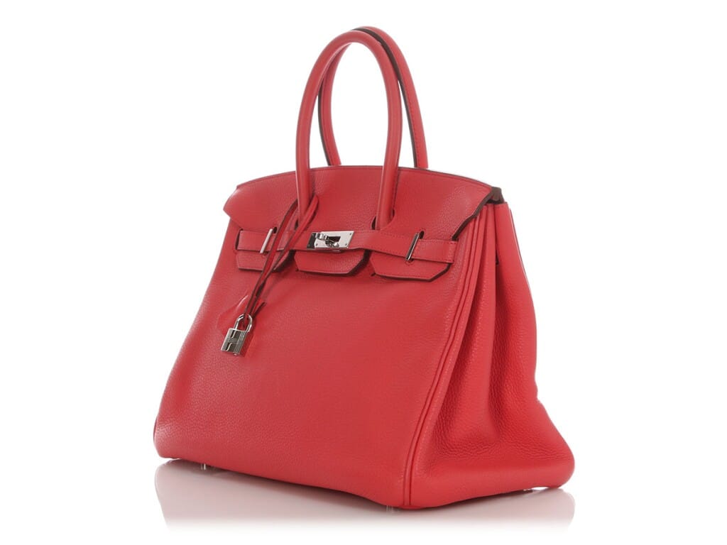 Rose Texas Togo Birkin 35 Palladium Hardware, 2010
