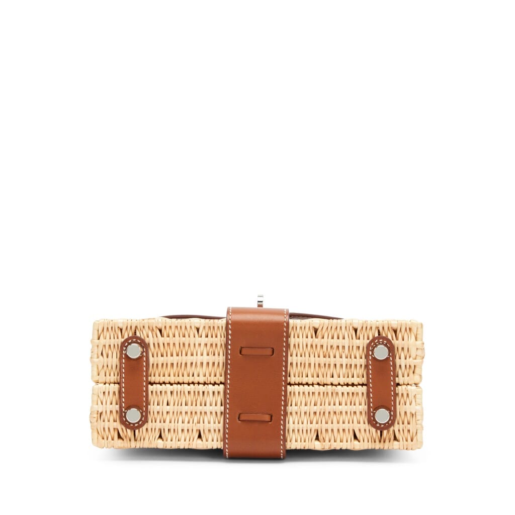 Fauve Barenia and Osier Wicker Picnic Mini Kelly 20 II Palladium Hardware, 2021