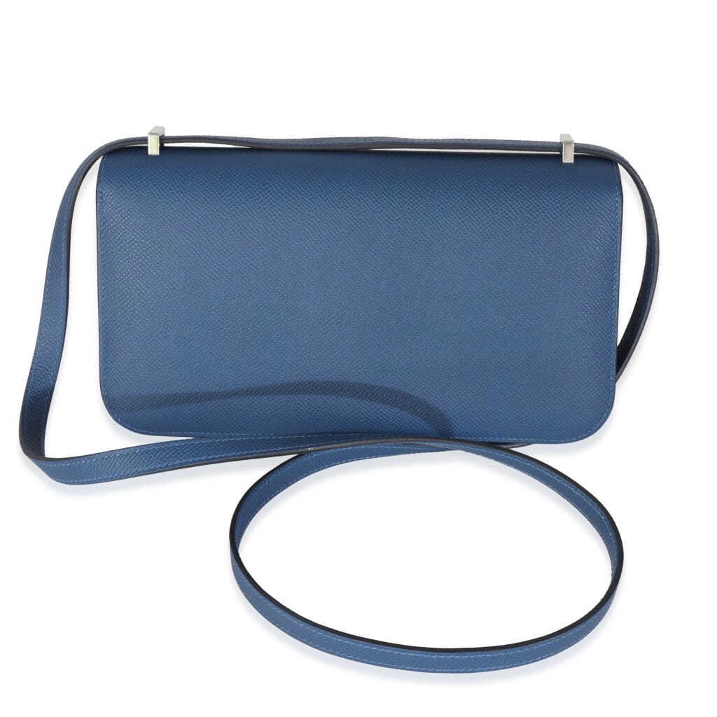 Bleu Tie Epsom Constance Elan Palladium Enamel Lacquer Hardware, 2025