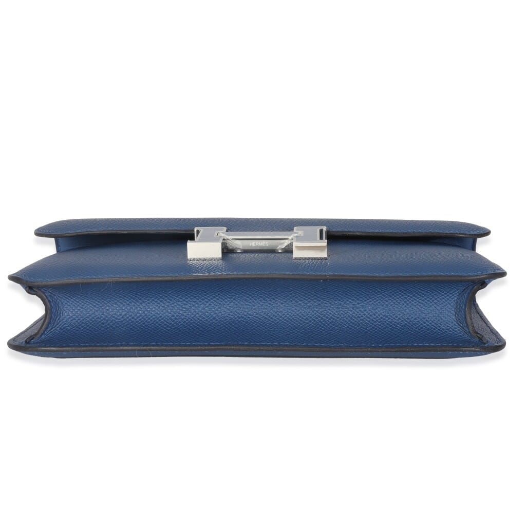 Bleu Tie Epsom Constance Elan Palladium Enamel Lacquer Hardware, 2025