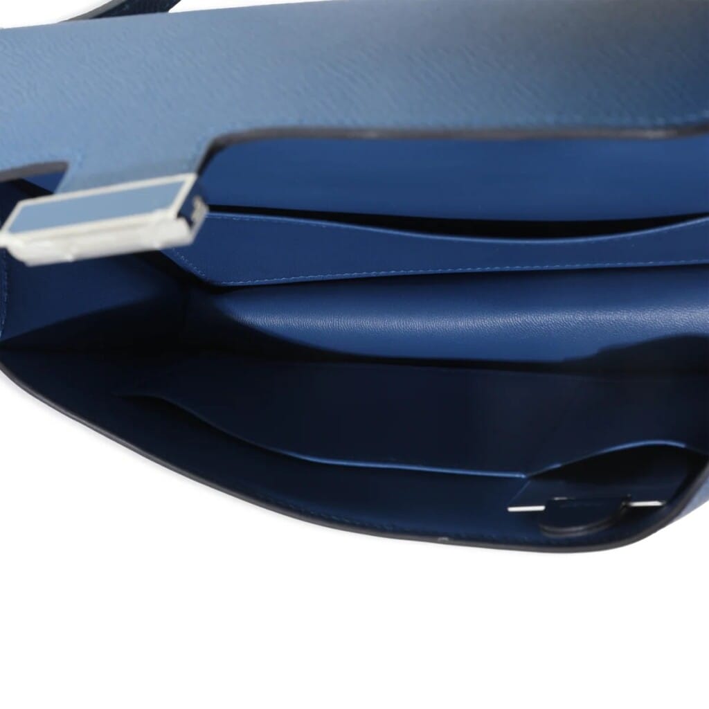 Bleu Tie Epsom Constance Elan Palladium Enamel Lacquer Hardware, 2025