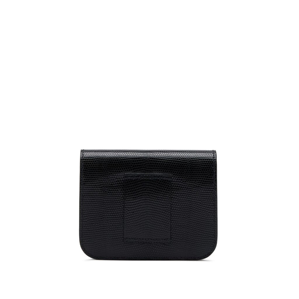 Black Varanus Niloticus Lizard Constance Slim Wallet Gold Hardware, 2025