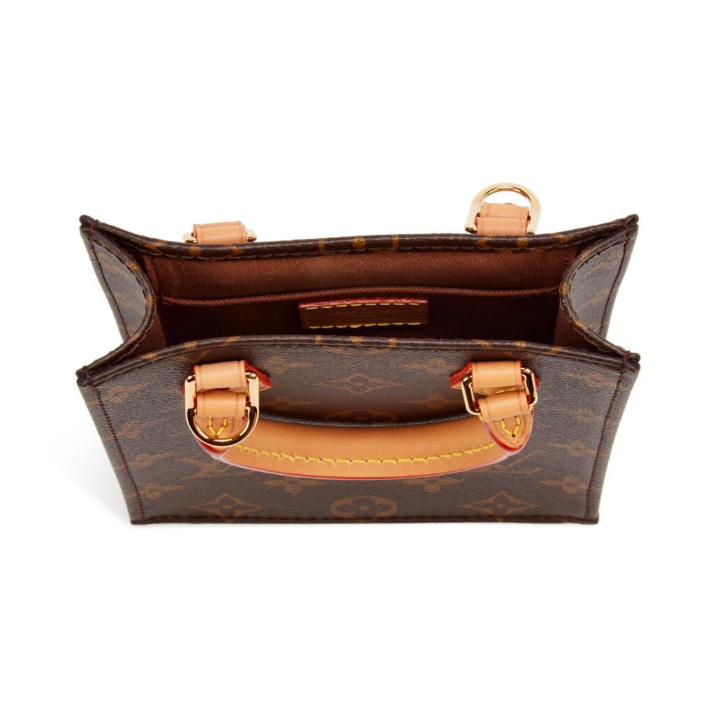 Brown Monogram Coated Canvas Petit Sac Plat Gold Hardware, 2020