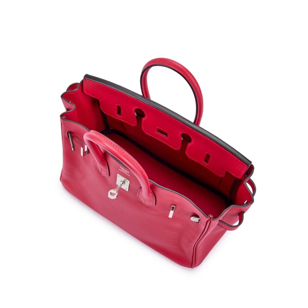Framboise Swift Birkin 25 Palladium Hardware, 2021