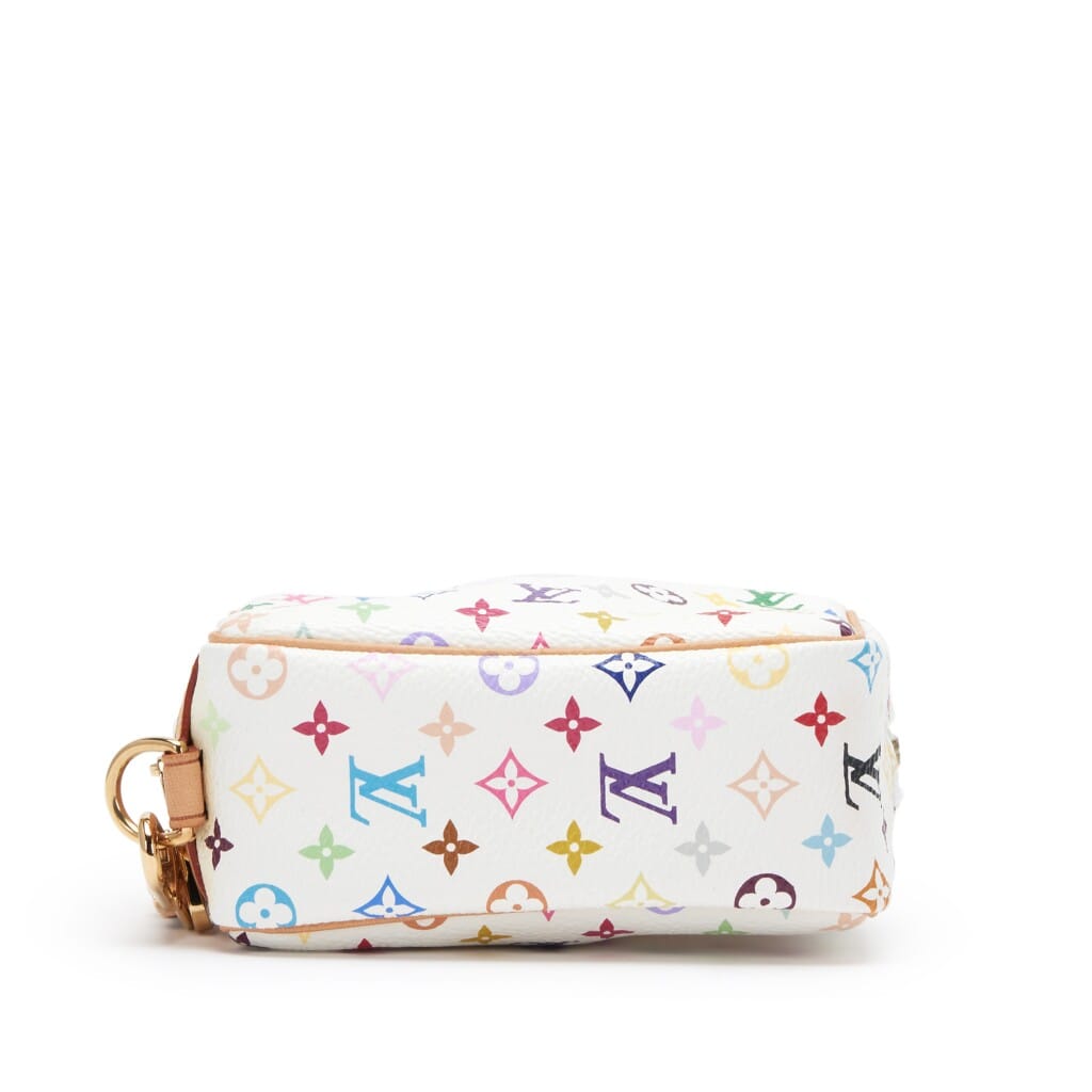 White Monogram Multicolore Wapity Case Gold Hardware, 2007