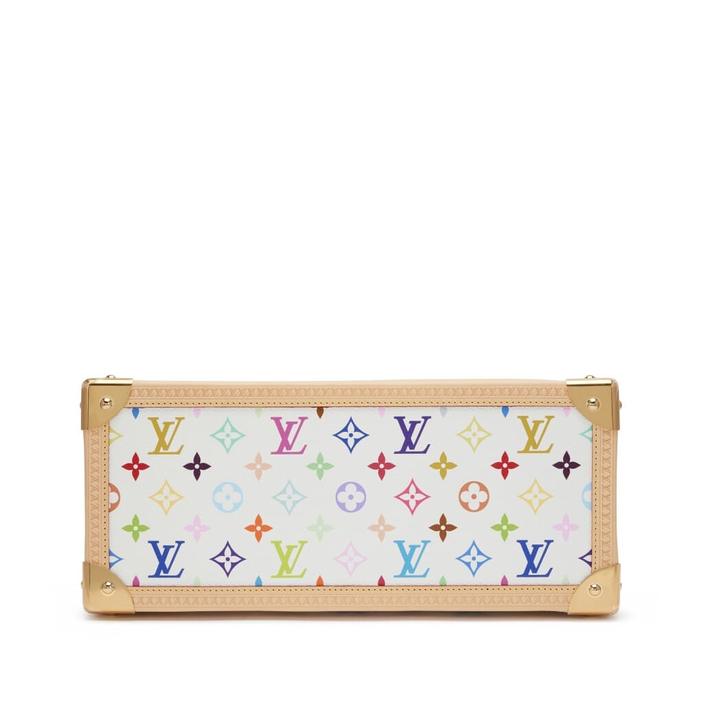 Takashi Murakami White Multicolore Canvas OnTheGo MM Gold Hardware, 2025