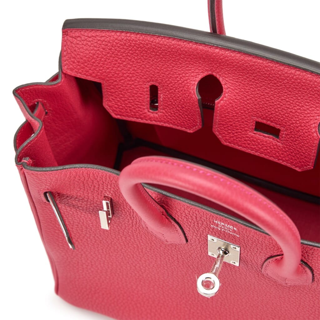 Framboise Togo Birkin 25 Palladium Hardware, 2022