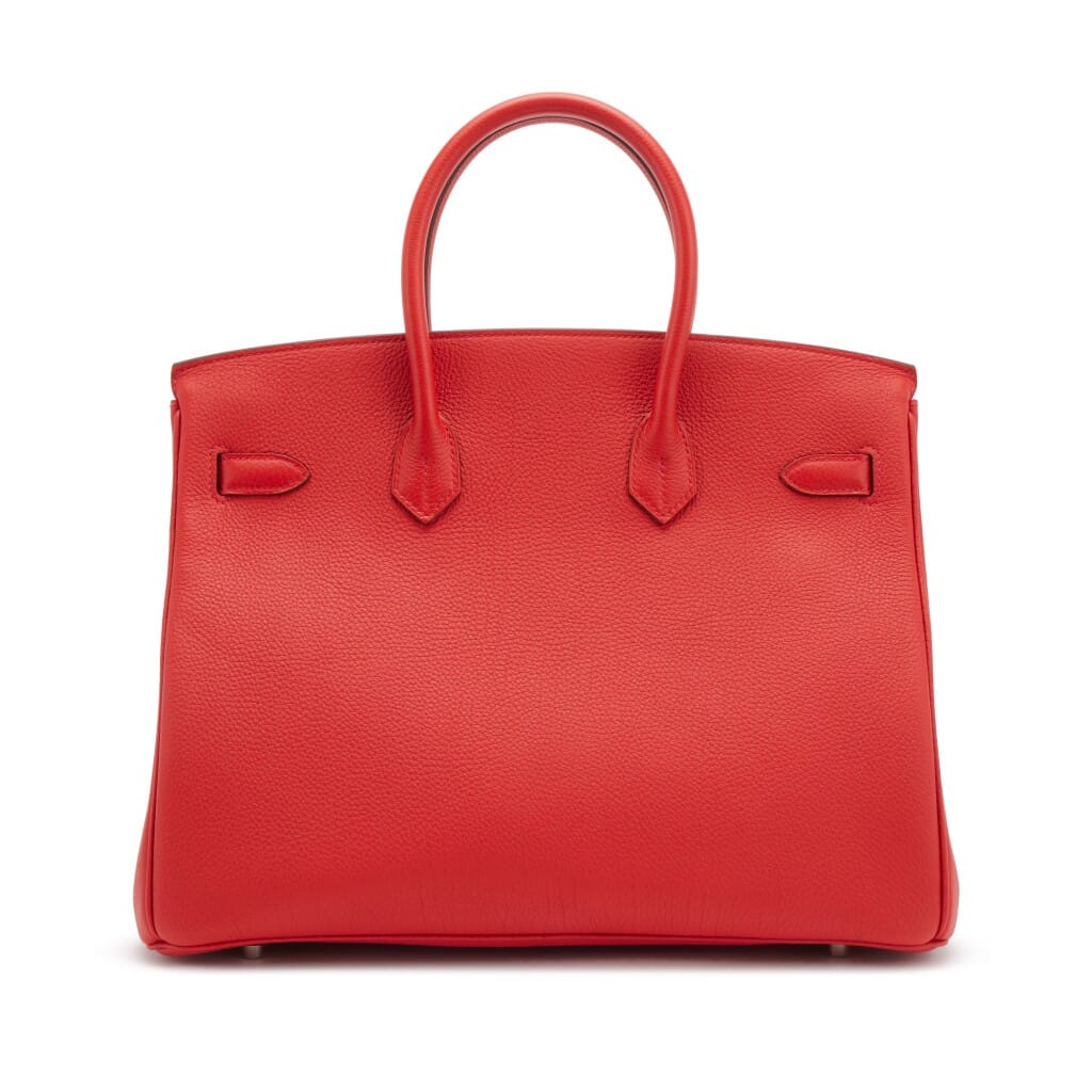 Rouge Casaque Togo Birkin 25 Palladium Hardware, 2019