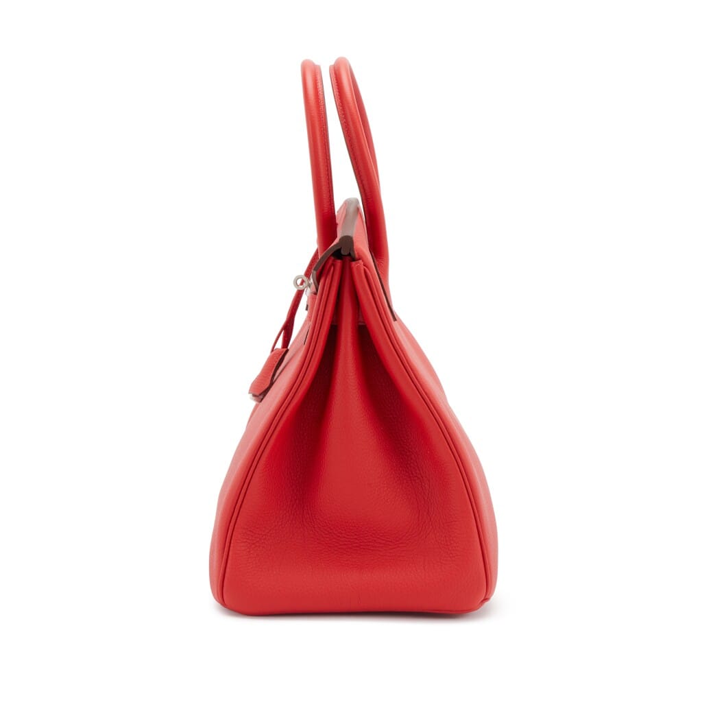 Rouge Casaque Togo Birkin 25 Palladium Hardware, 2019