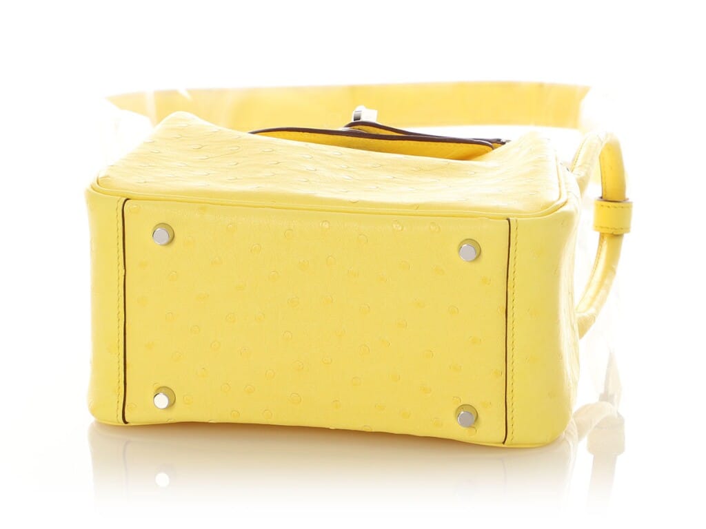 Jaune Citron Ostrich Boreal Mini Lindy 20 Palladium Hardware, 2020