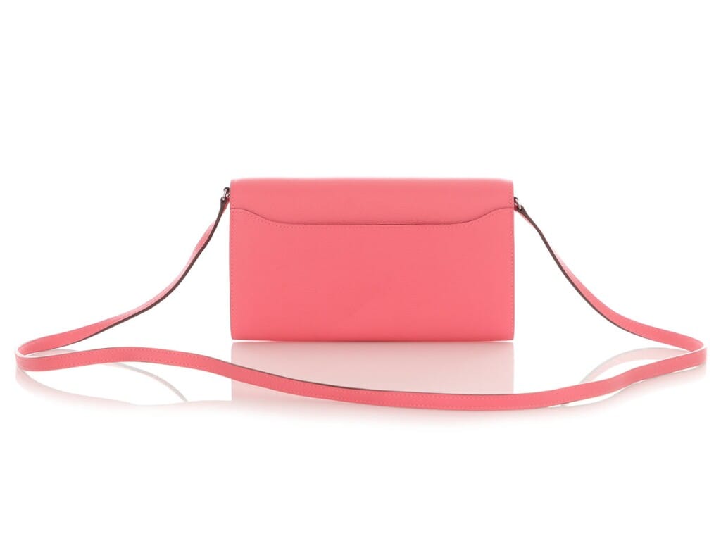 Rose Azalee Chèvre Mysore Constance-To-Go Wallet Palladium Hardware, 2021