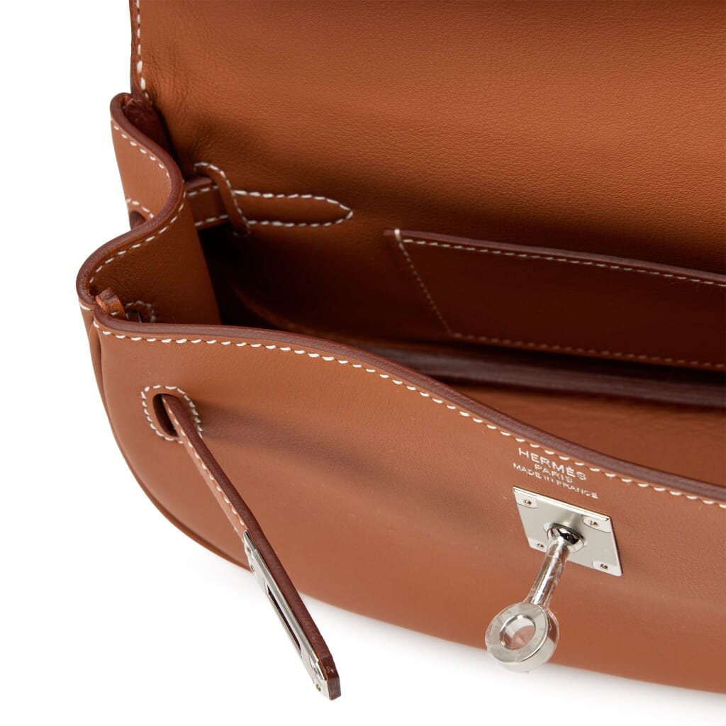 Gold Swift Kelly Moove Bag Palladium Hardware, 2025