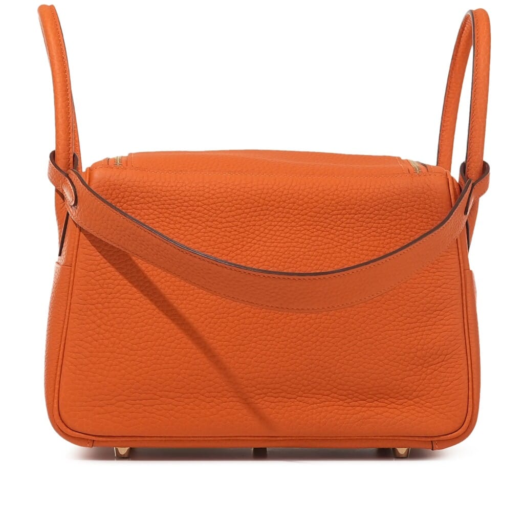 Orange H Clemence Lindy 26 Gold Hardware, 2023