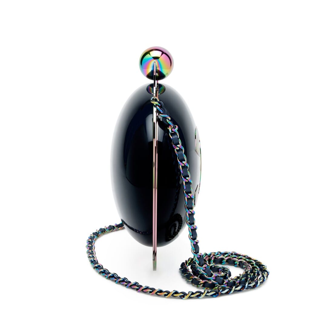 Blue Resin On The Moon CC Minaudière Bag Rainbow Hardware, 2017