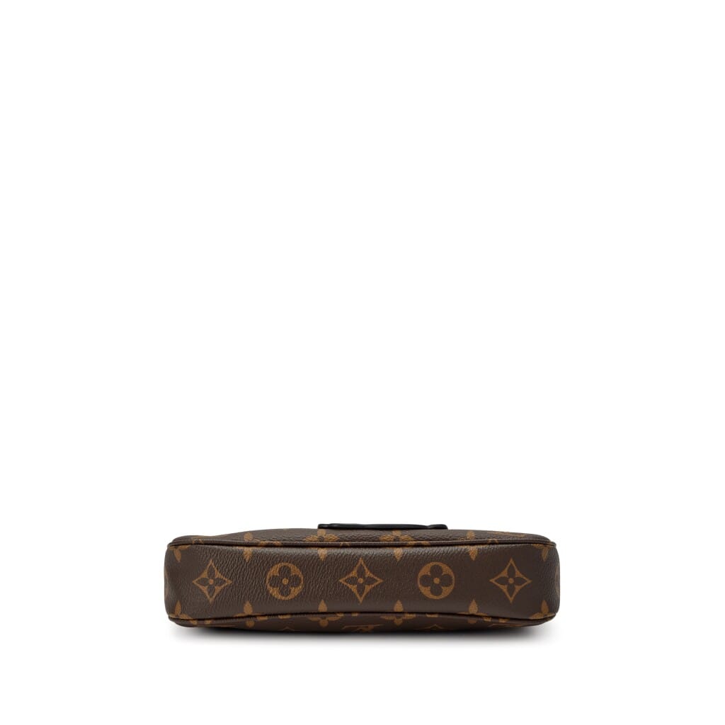 Takashi Murakami Brown Monogram Canvas Pochette Accessoires Gold Hardware, 2025
