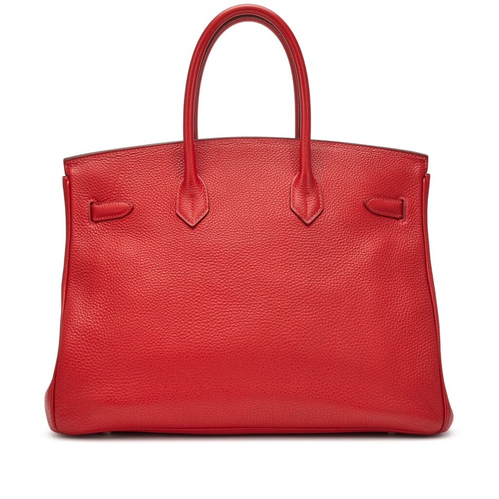 Rouge Vif Togo Birkin 35 Palladium Hardware, 2004