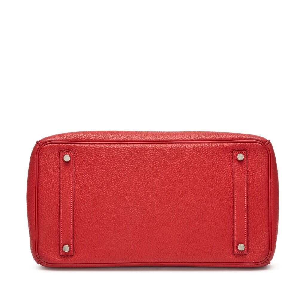 Rouge Vif Togo Birkin 35 Palladium Hardware, 2004