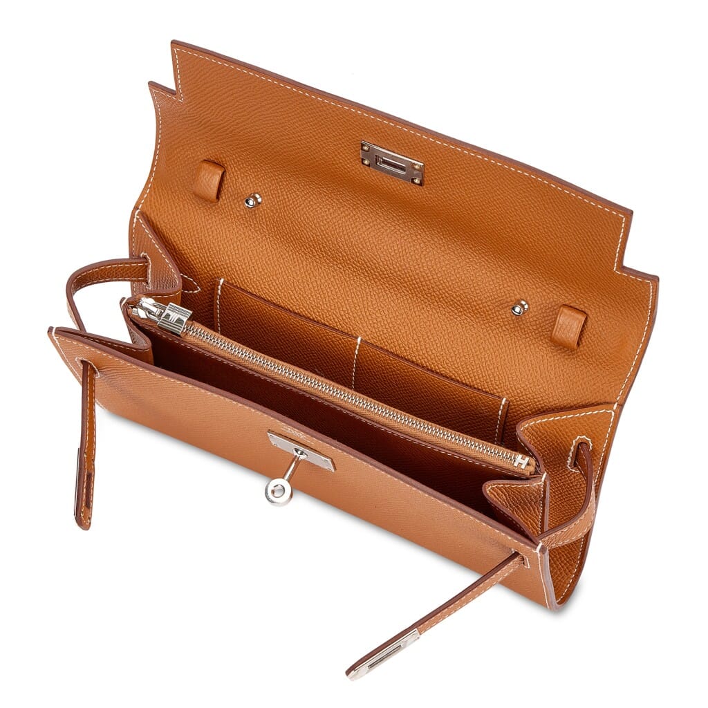 Gold Epsom Kelly-To-Go Wallet Palladium Hardware, 2024