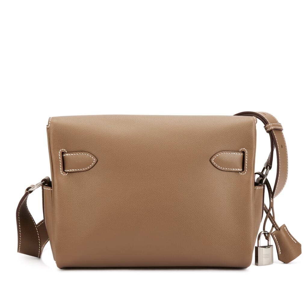Etoupe Evercolor Kelly Messenger PM Palladium Hardware, 2024