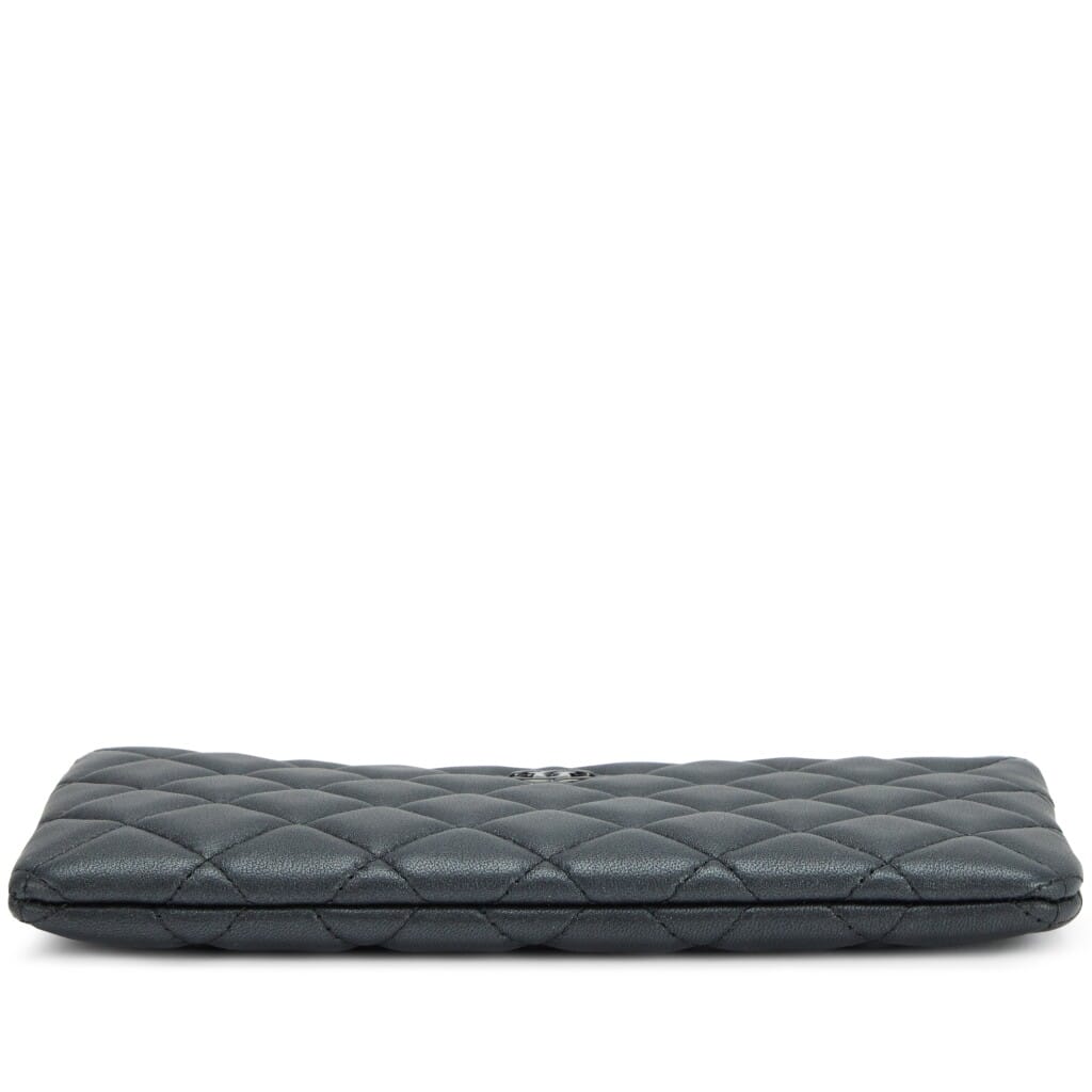 So Black Quilted Lambskin Small O Case Pouch Black Hardware, 2023