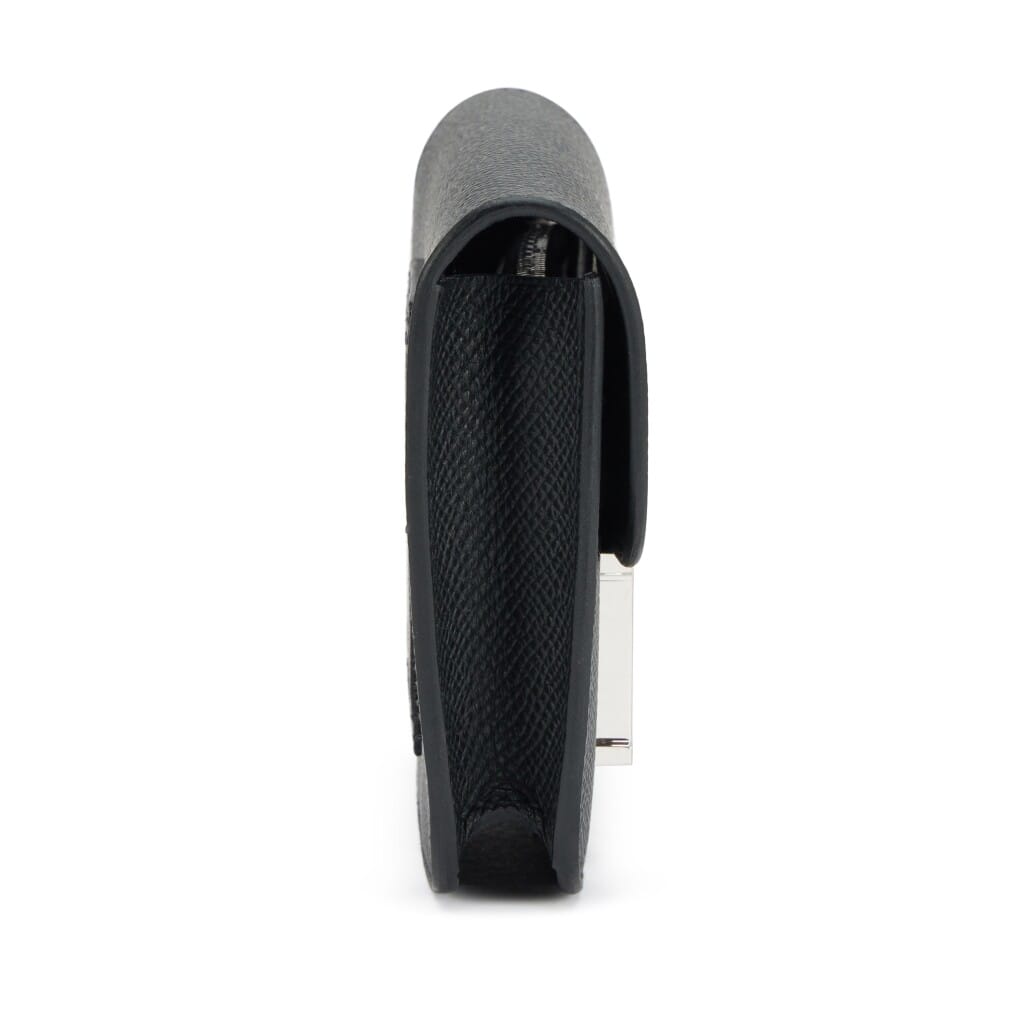 Black Epsom Constance Slim Wallet Palladium Hardware, 2024