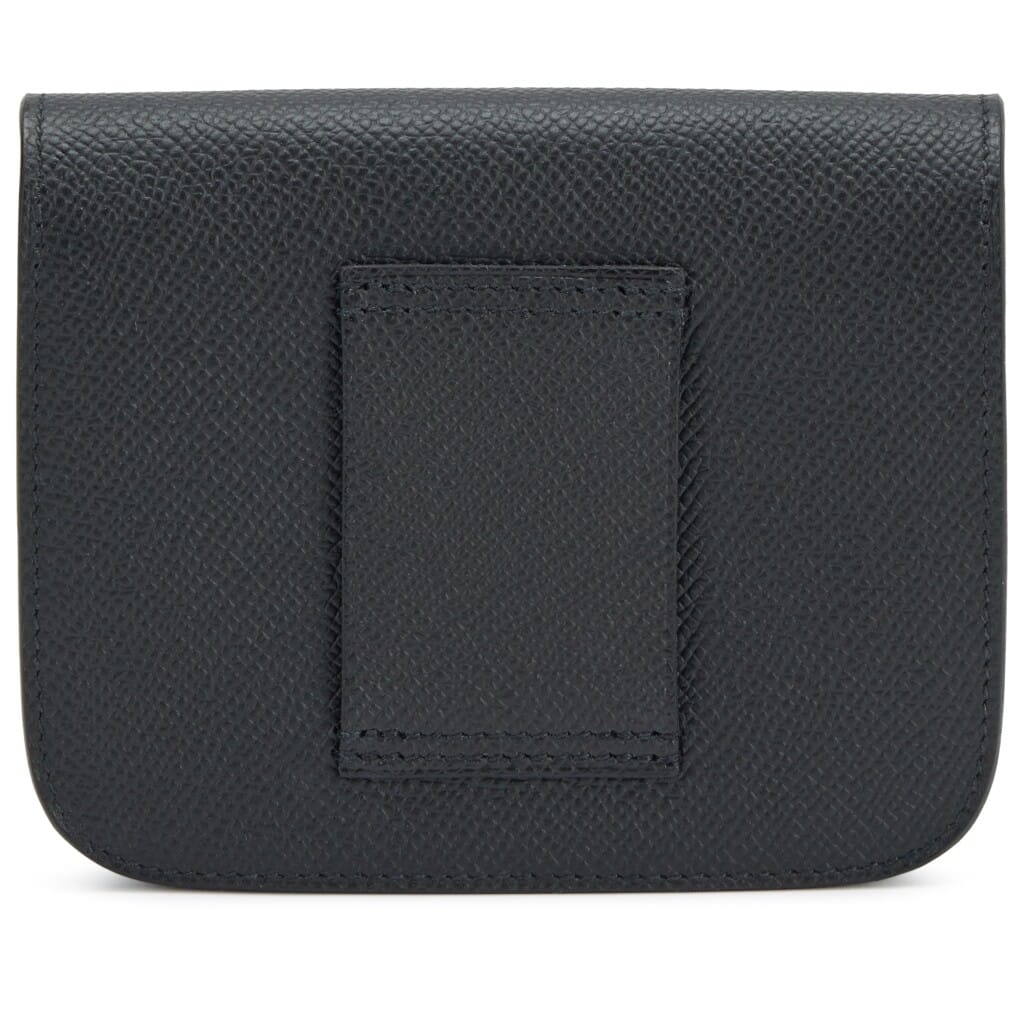 Black Epsom Constance Slim Wallet Palladium Hardware, 2024