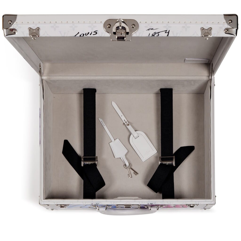 Set of Three Limited Edition Optic White Trunks Customized by Ariana Pacino, 2023