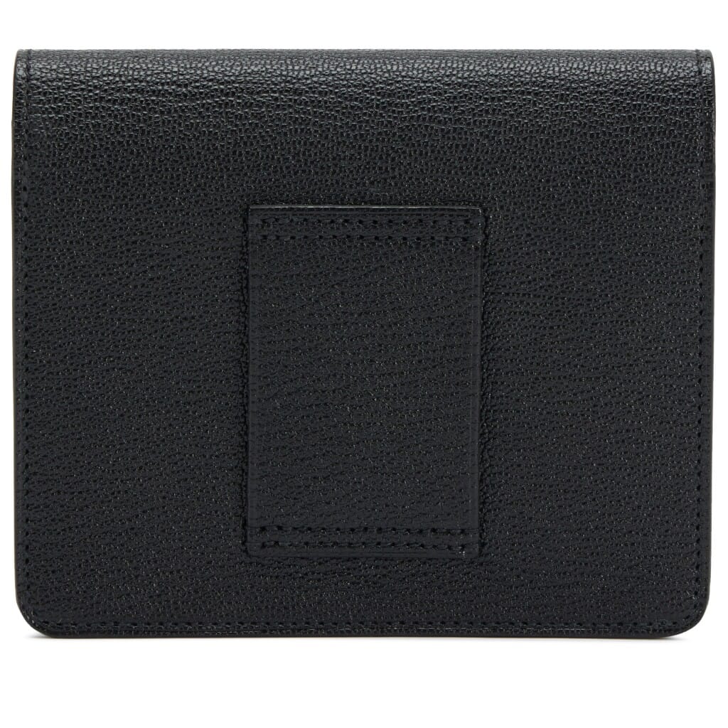 Black Chèvre Mysore Roulis Slim Wallet Palladium Hardware, 2021