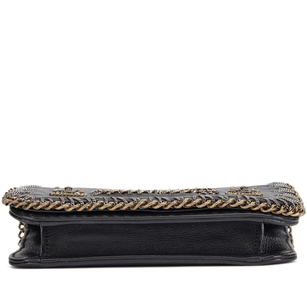 Black Embroidered Calfskin Paris-Byzance CC Small Flap Bag Gold Hardware, 2011