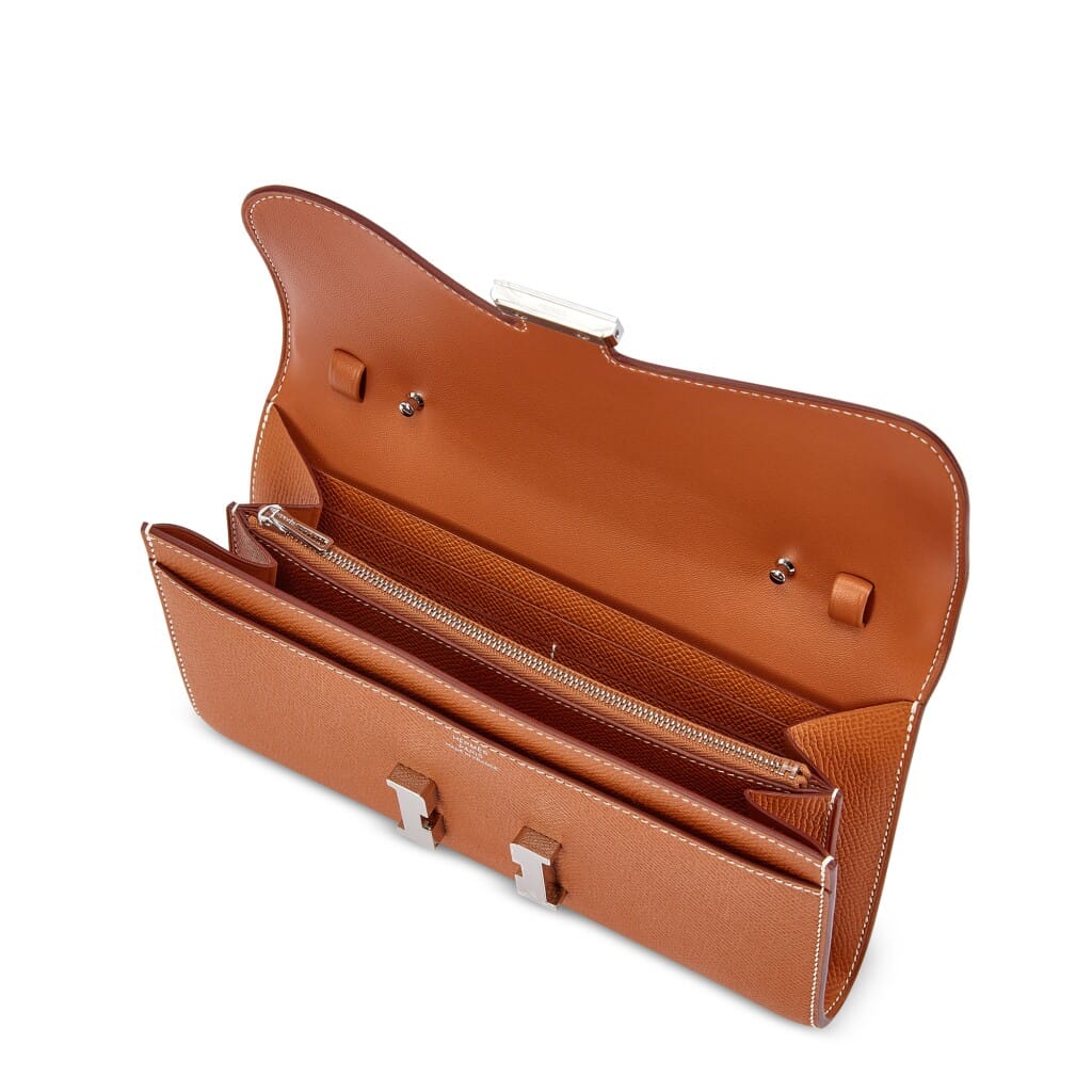 Gold Epsom Constance-To-Go Wallet Palladium Hardware, 2024