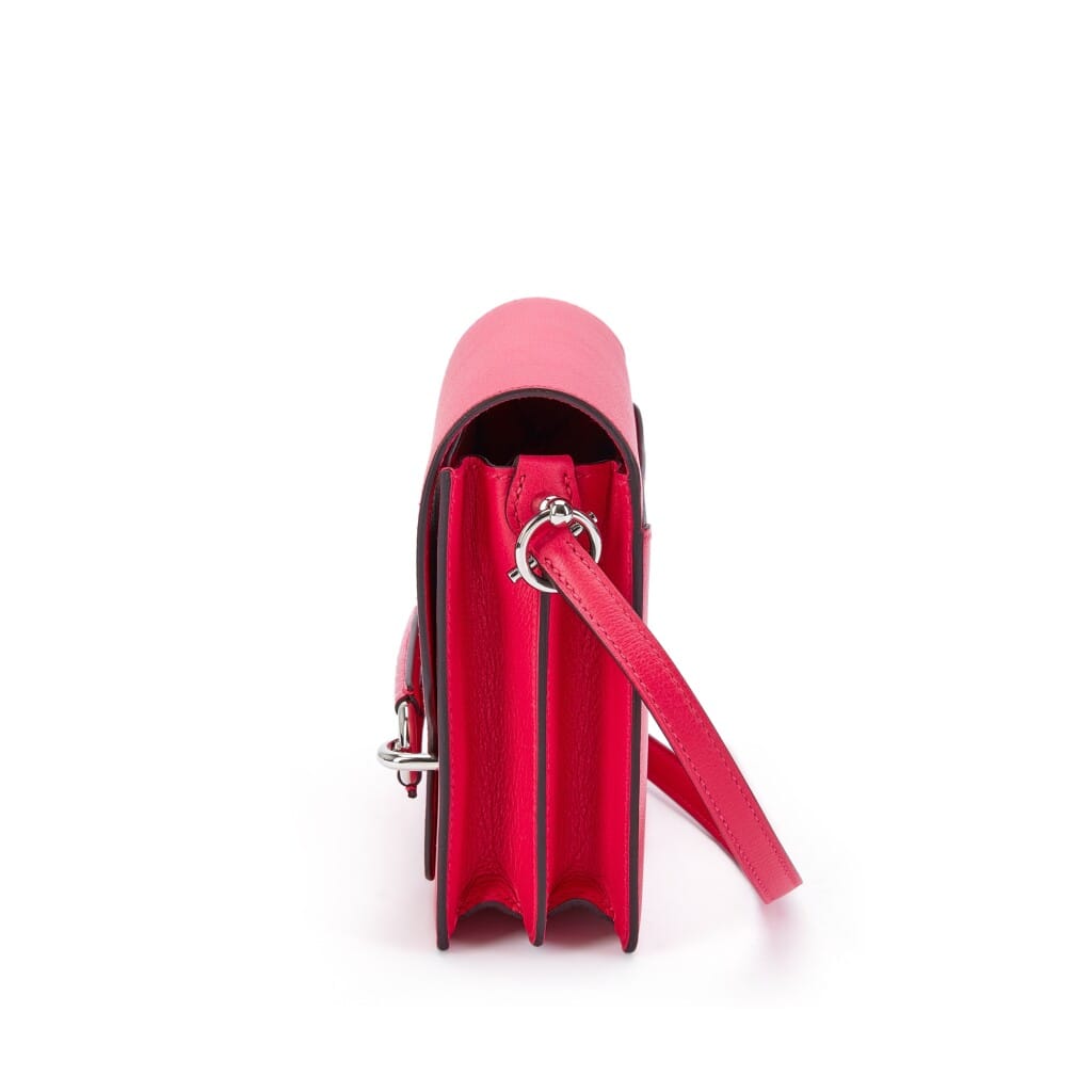 Rose Mexico Evercolor and Alligator Touch Mini Roulis 18 Palladium Hardware, 2021