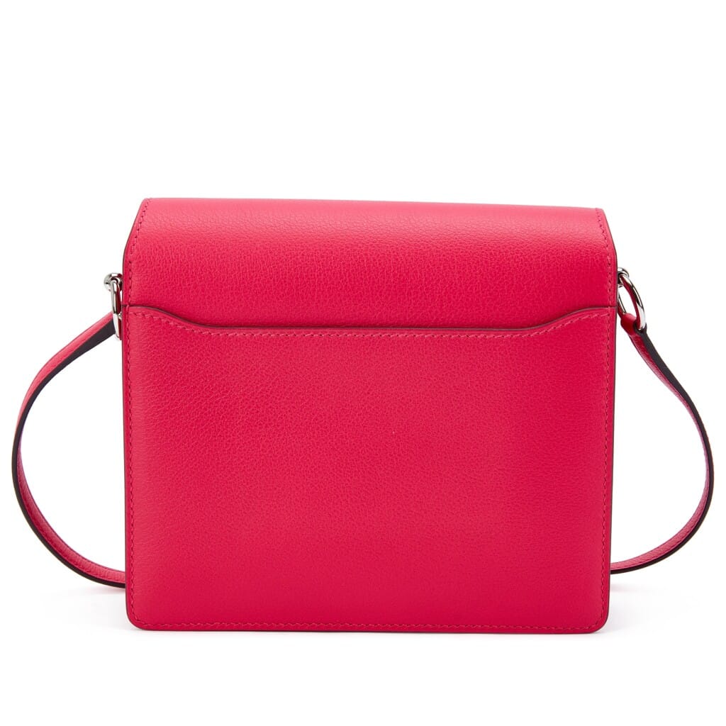 Rose Mexico Evercolor and Alligator Touch Mini Roulis 18 Palladium Hardware, 2021