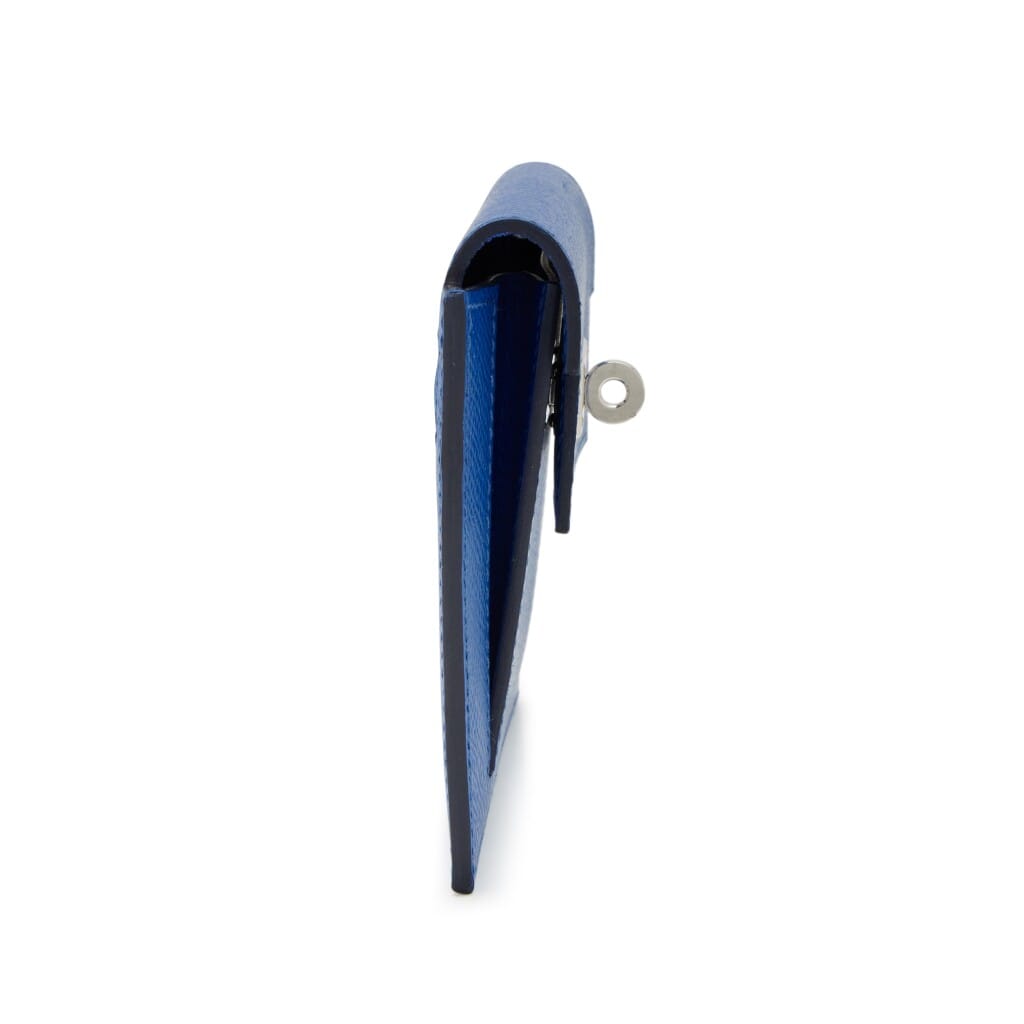 Bleu France Epsom Kelly Pocket Compact Wallet Palladium Hardware, 2022
