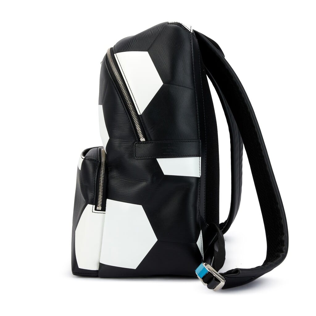 Black Epi Leather Fifa World Cup Apollo Backpack Silver Hardware, 2018