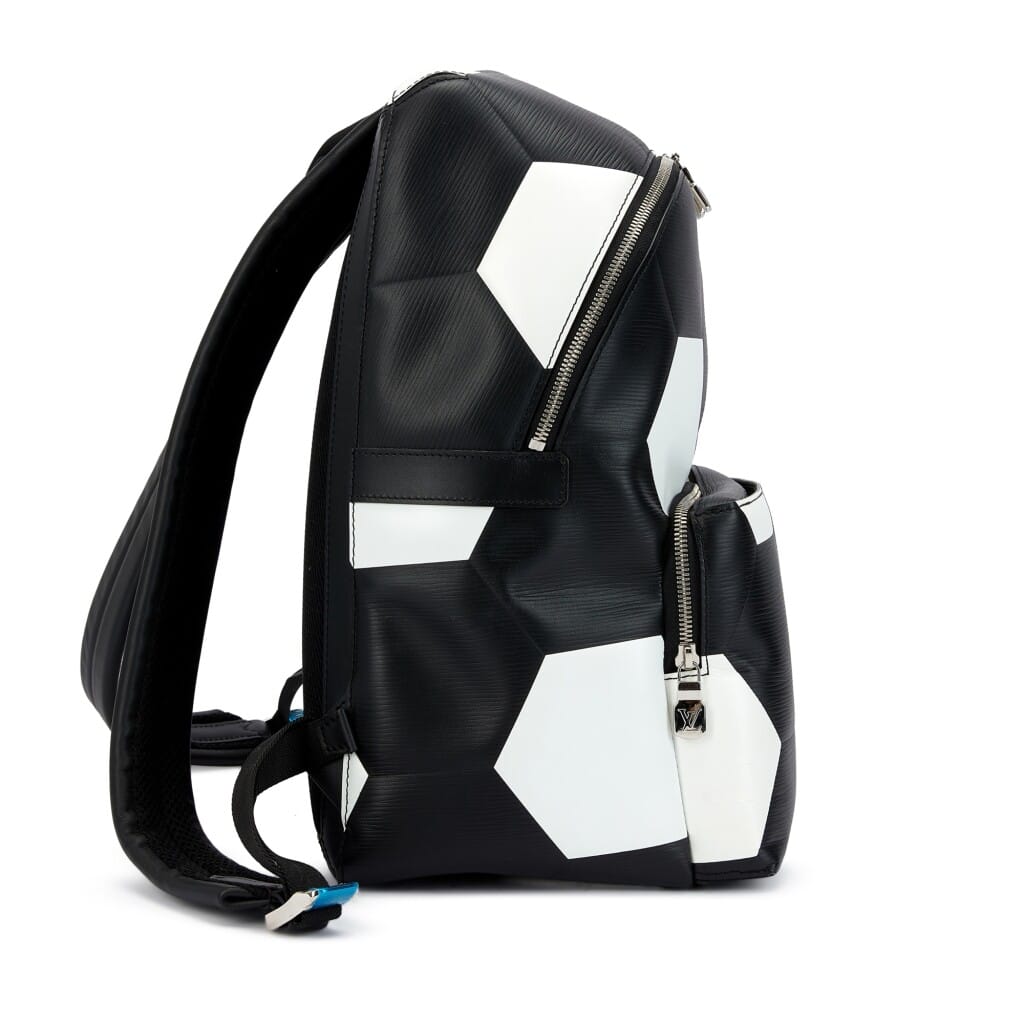 Black Epi Leather Fifa World Cup Apollo Backpack Silver Hardware, 2018