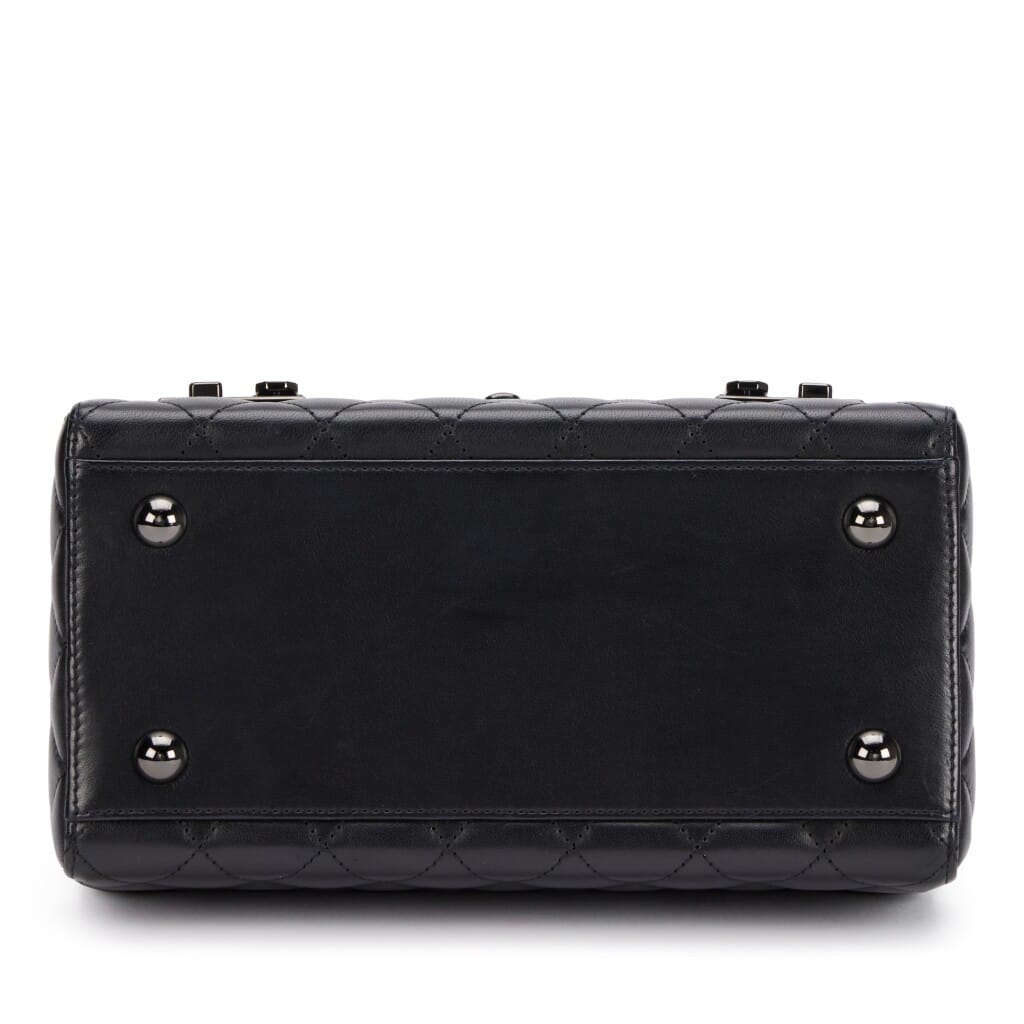 So Black Quilted Lambskin Cockpit Flap Bag Black Hardware, 2016