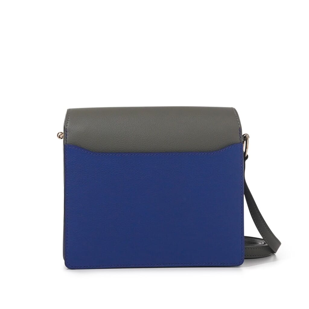 Gris Meyer and Blue Royal Evercolor Verso Mini Roulis 18 Gold Hardware, 2022