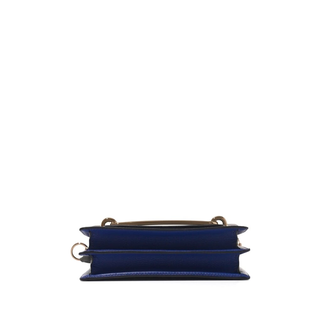 Gris Meyer and Blue Royal Evercolor Verso Mini Roulis 18 Gold Hardware, 2022