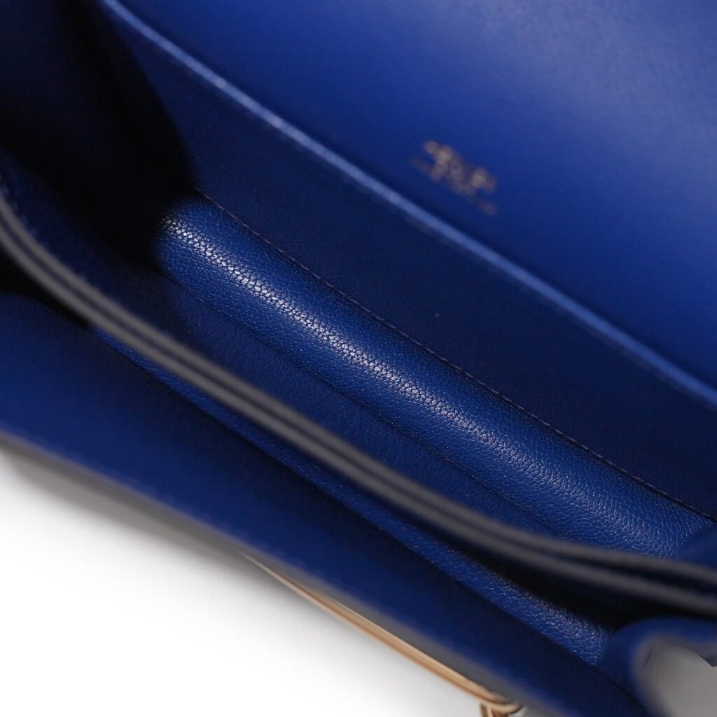 Gris Meyer and Blue Royal Evercolor Verso Mini Roulis 18 Gold Hardware, 2022