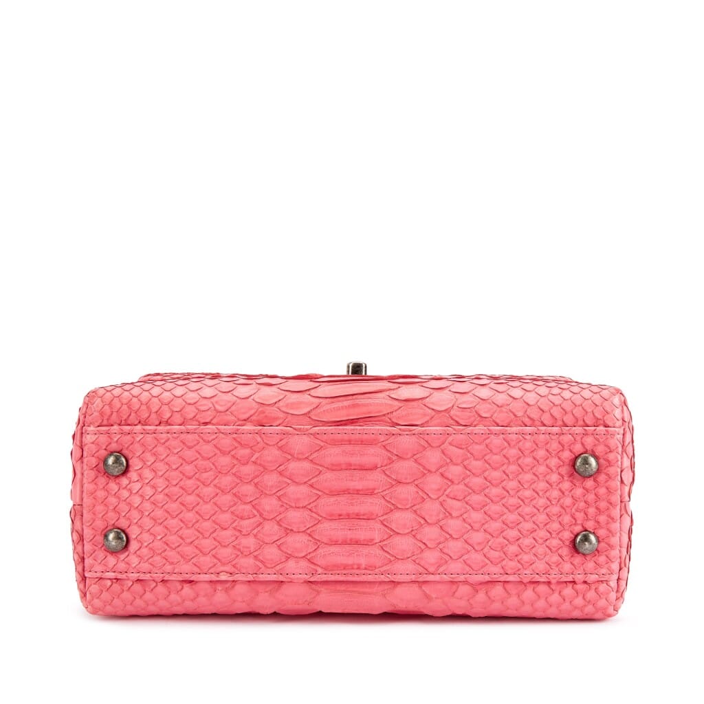 Pink Python Small Coco Handle Ruthenium Hardware, 2016-17