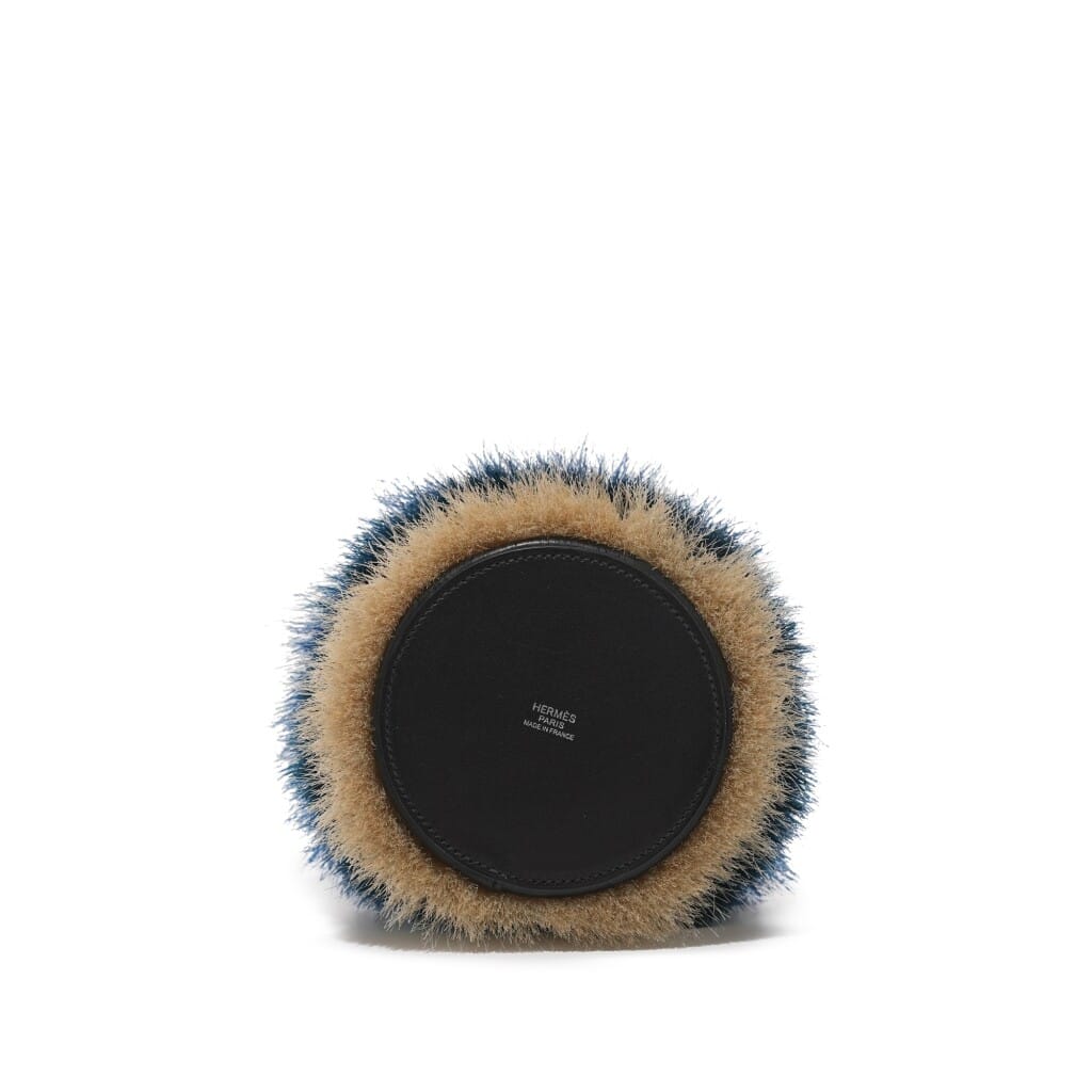 Bleu Thalassa, Vert Fonce and Nata Crin de Cheval Horsehair and Black Evercalf Toupet 18 Palladium Hardware