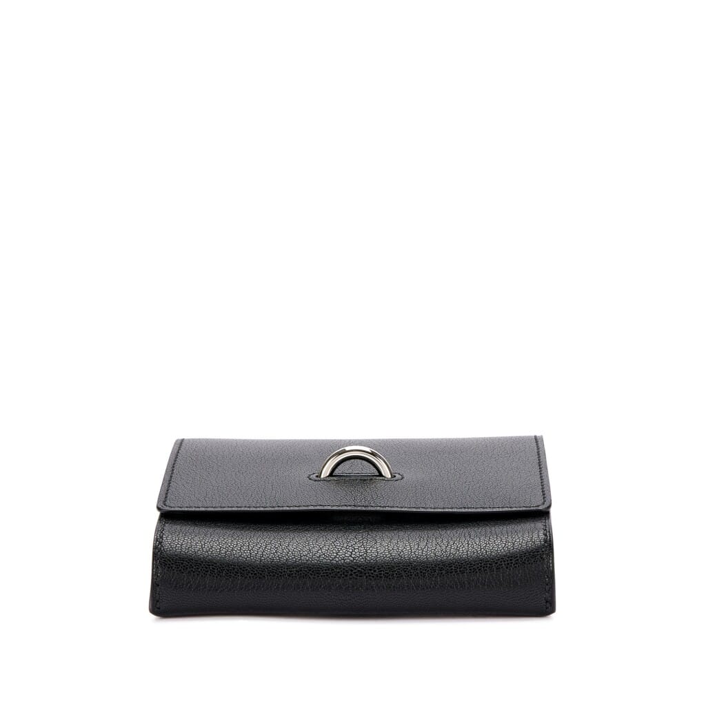 Black Chamkila Chaine d'ancre Compact Wallet Palladium Hardware, 2023