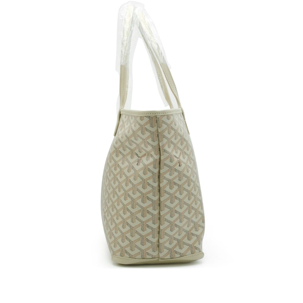 Sand Goyardine Canvas and Chevroches Calfskin Artois PM Bag Palladium Hardware, 2024