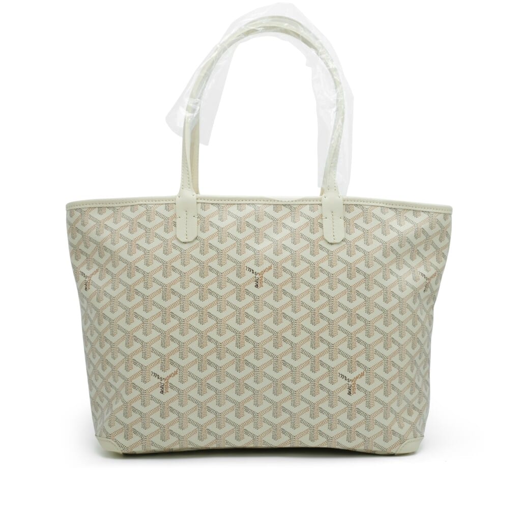 Sand Goyardine Canvas and Chevroches Calfskin Artois PM Bag Palladium Hardware, 2024