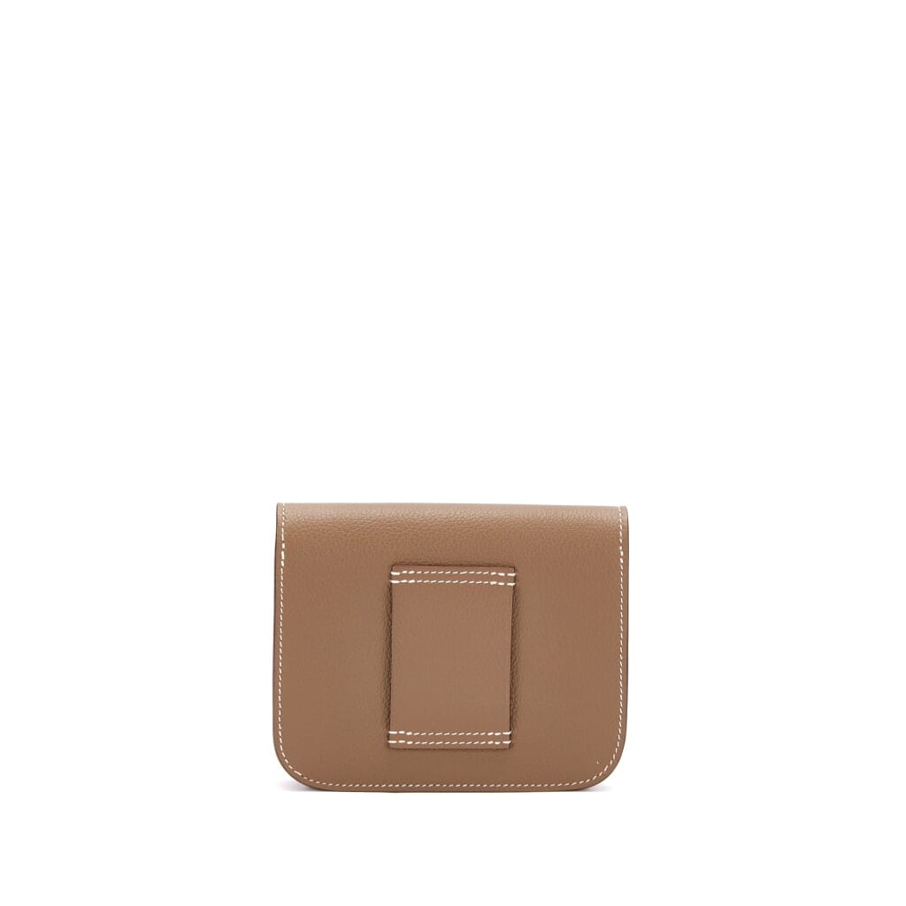 Etoupe Evercolor Constance Slim Wallet Gold Hardware, 2023