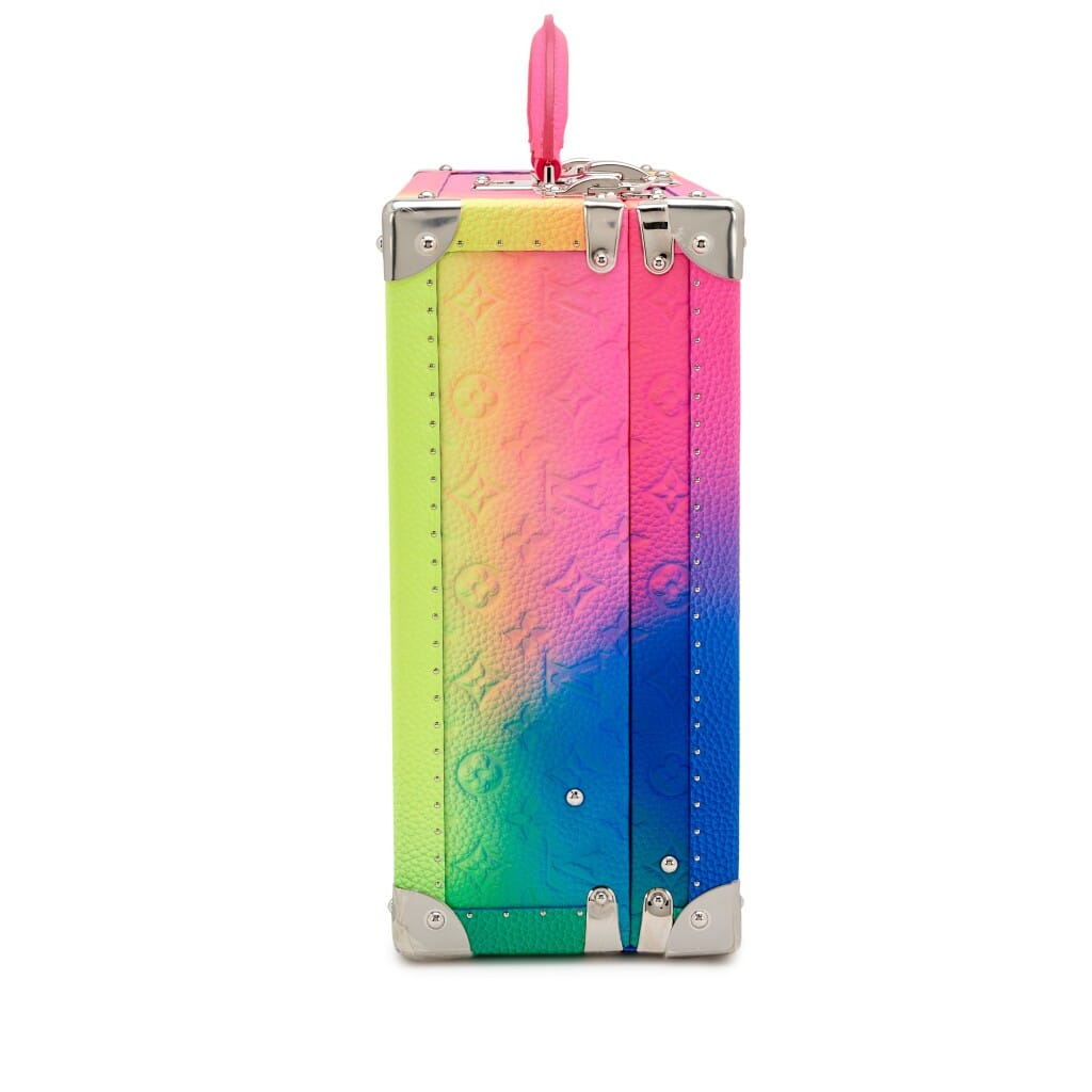 Virgil Abloh Rainbow Taurillon Illusion Cotteville Trunk 40 Silver Hardware, 2022