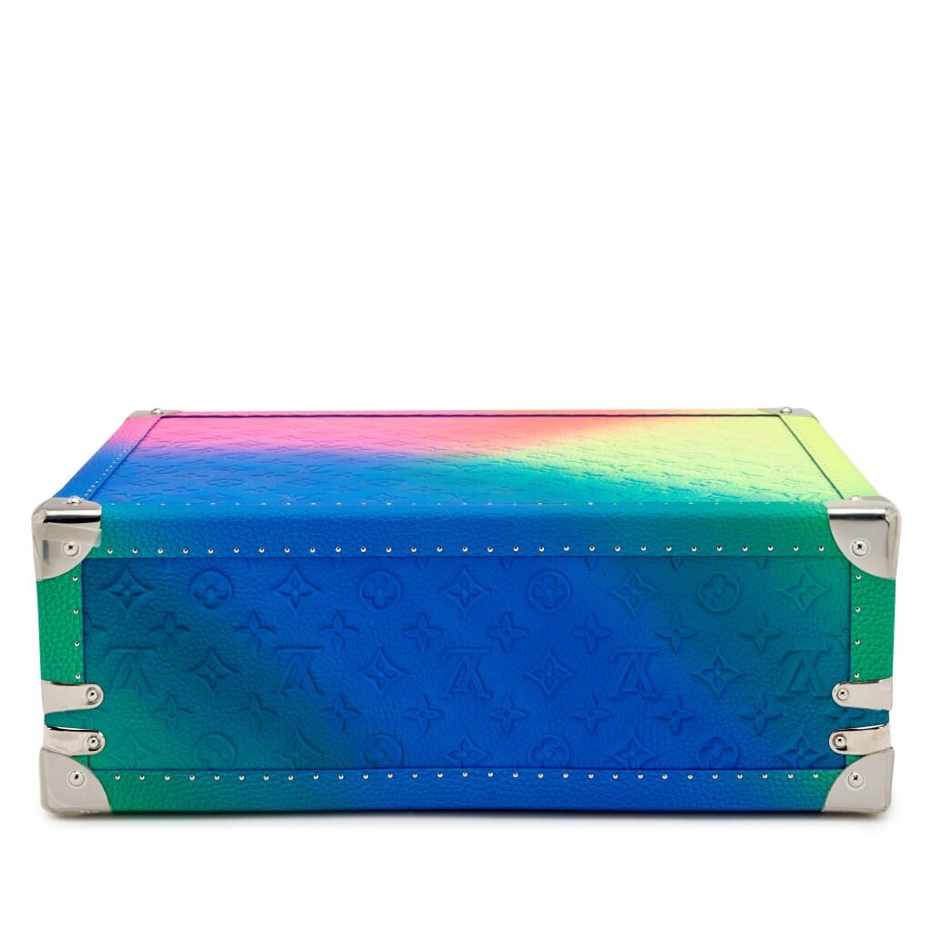 Virgil Abloh Rainbow Taurillon Illusion Cotteville Trunk 40 Silver Hardware, 2022