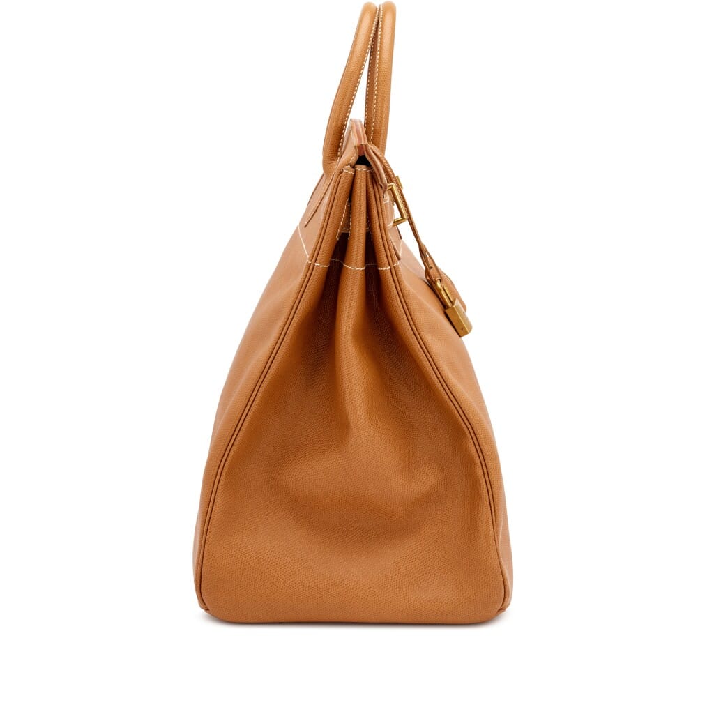 Naturelle Vache Liegee HAC Birkin 40 Gold Hardware, 1990