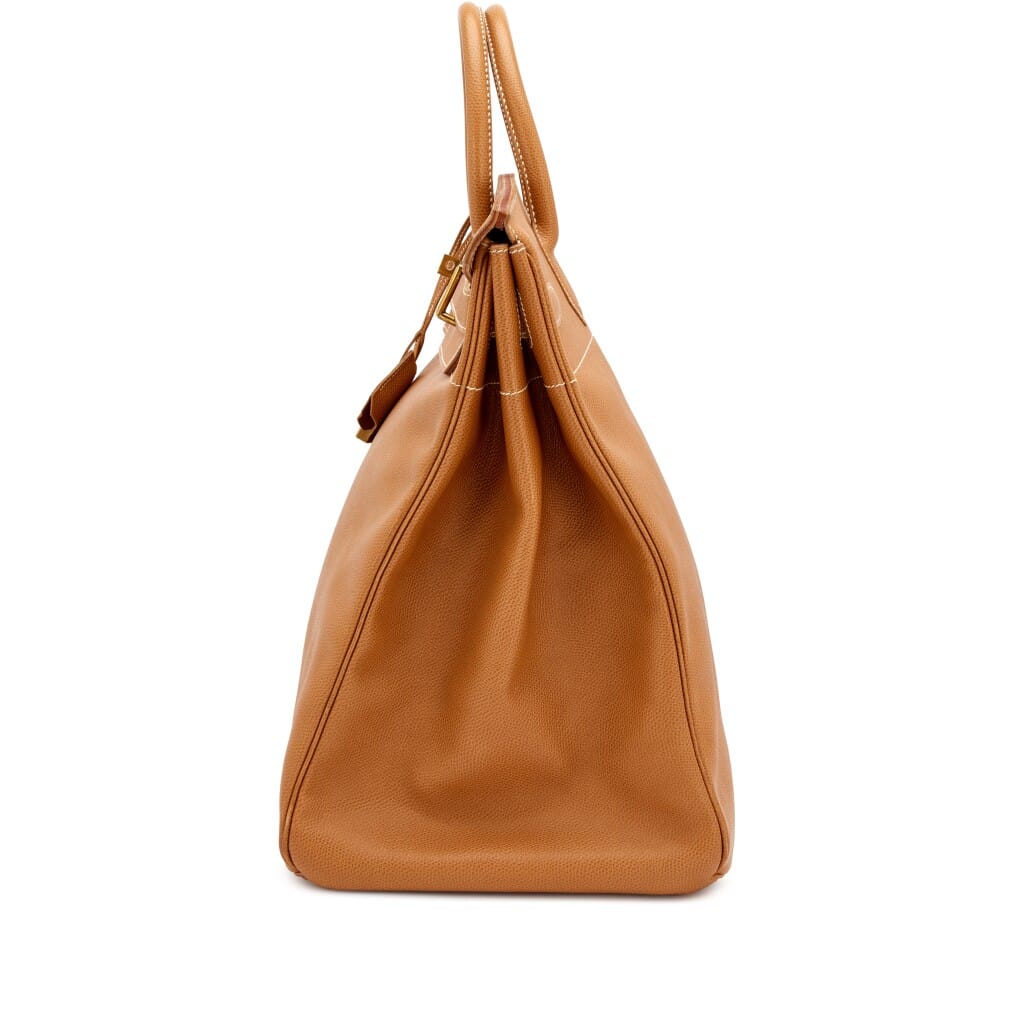 Naturelle Vache Liegee HAC Birkin 40 Gold Hardware, 1990